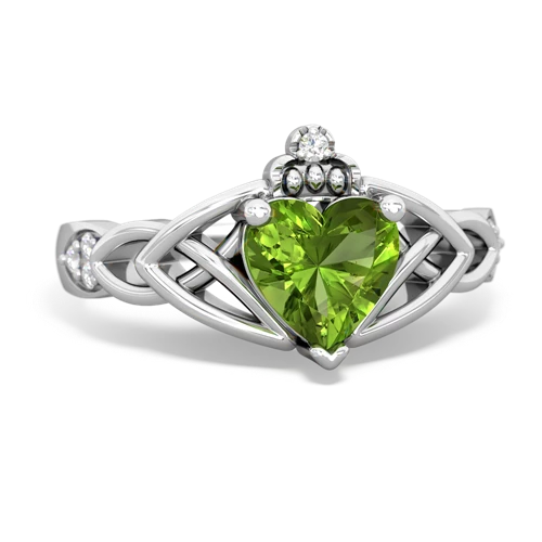 peridot celtic ring