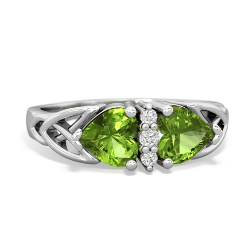 peridot celtic ring