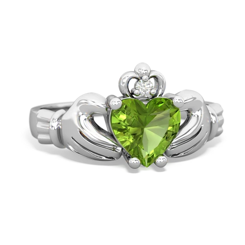 peridot claddagh ring