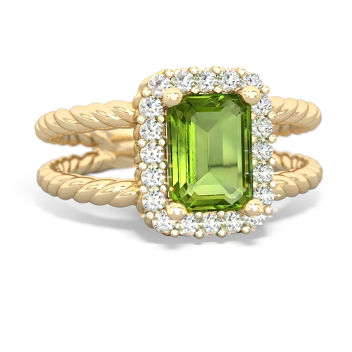 peridot couture ring