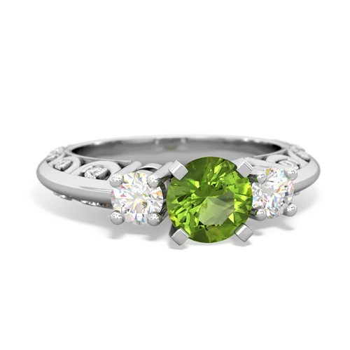 peridot engagement ring