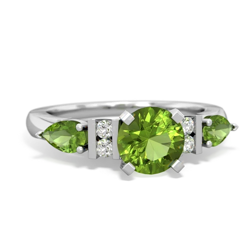 peridot engagement ring