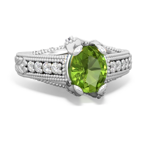 peridot engagement ring