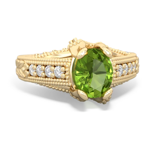 peridot engagement ring