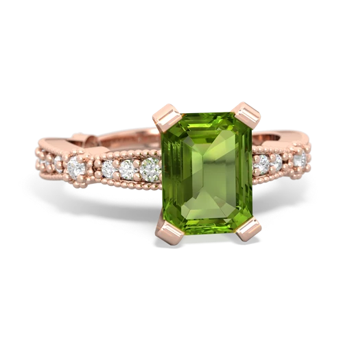 peridot engagement ring