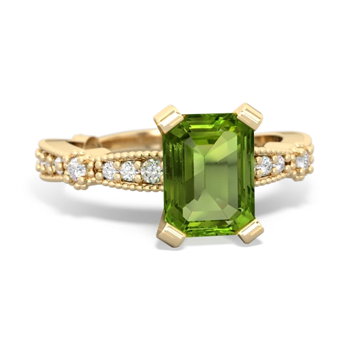 peridot engagement ring