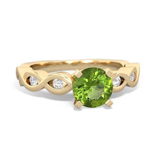 Peridot Infinity Engagement Genuine Peridot ring Ring