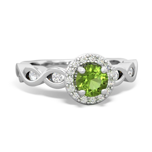 peridot engagement ring