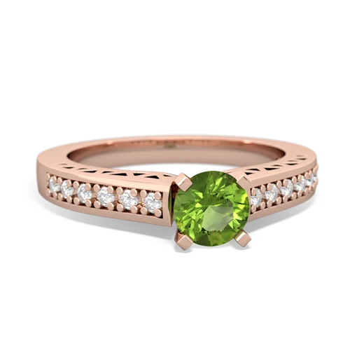 peridot engagement ring