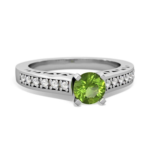 peridot engagement ring