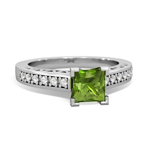 peridot engagement ring