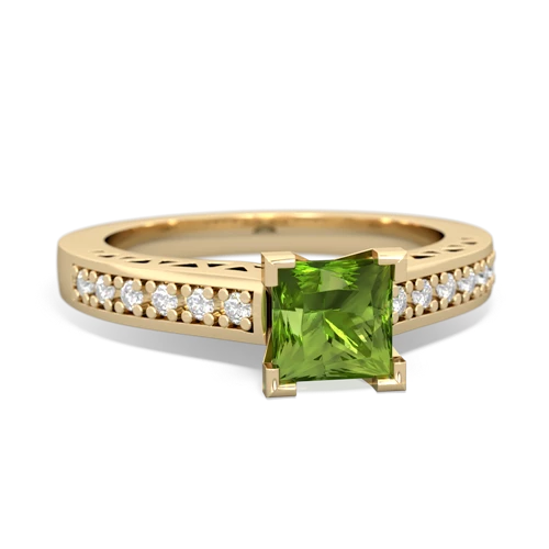 peridot engagement ring