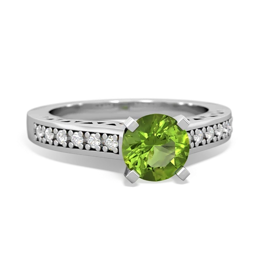 peridot engagement ring