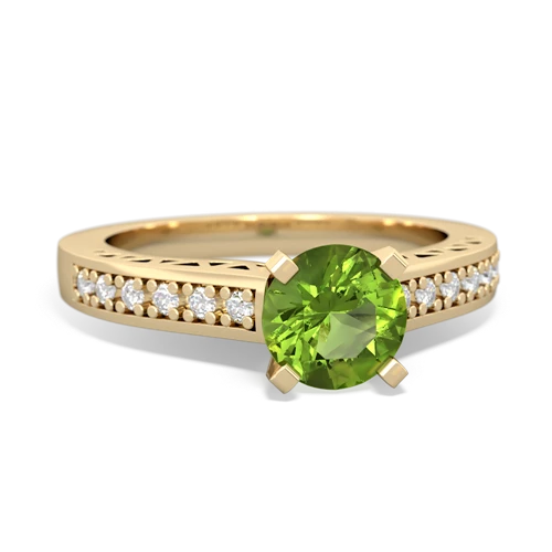 peridot engagement ring