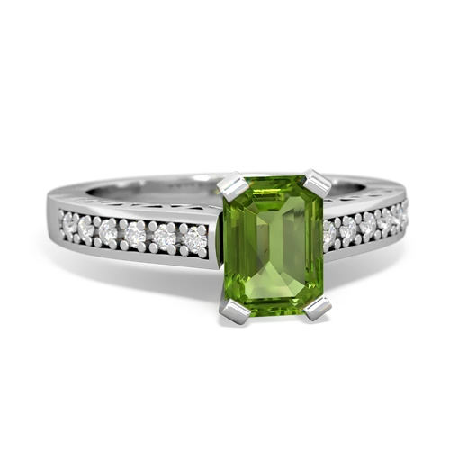 peridot engagement ring