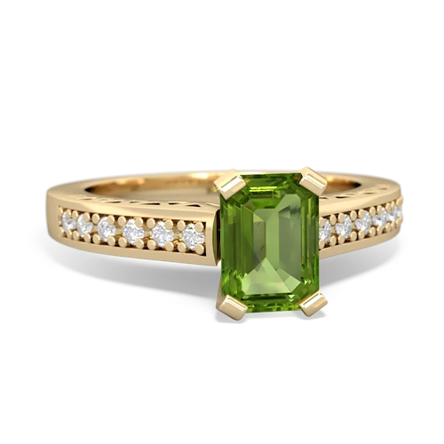 peridot engagement ring