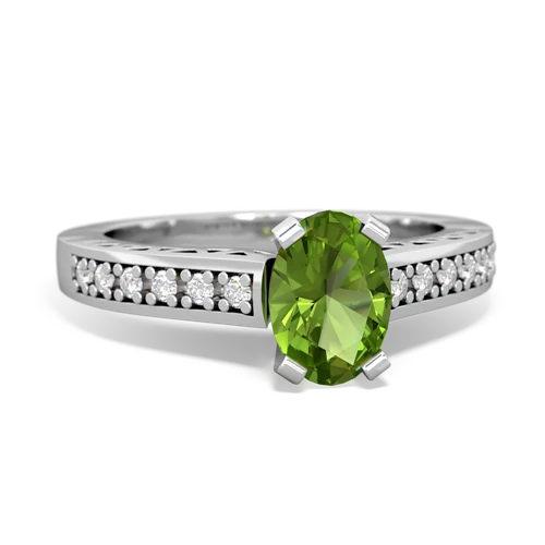 peridot engagement ring