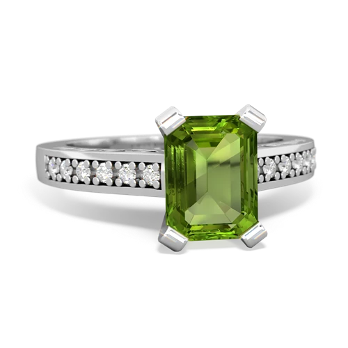 peridot engagement ring