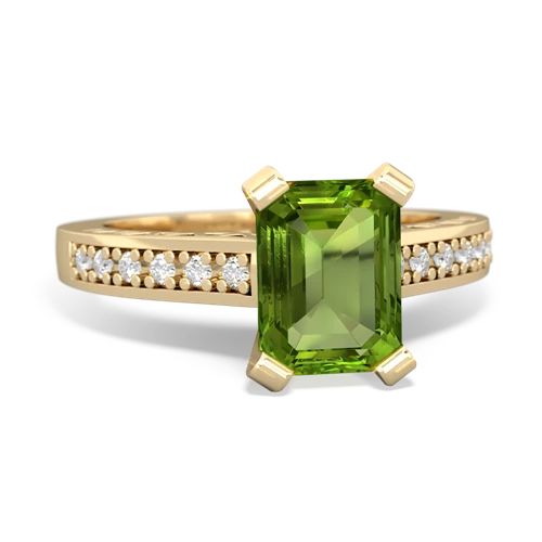 peridot engagement ring