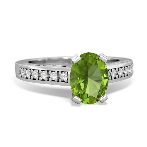 peridot engagement ring