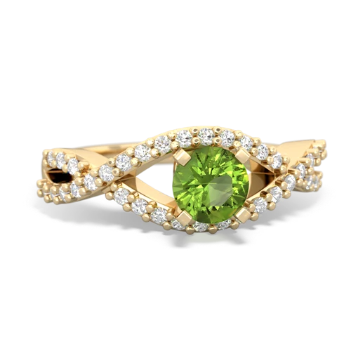 peridot engagement ring