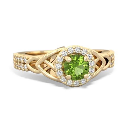 peridot engagement ring