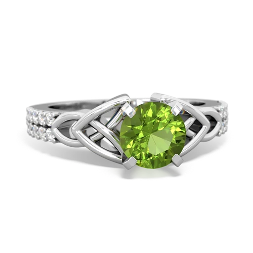 peridot engagement ring