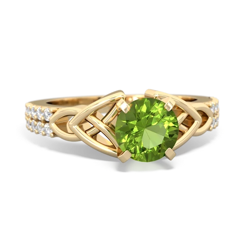 peridot engagement ring