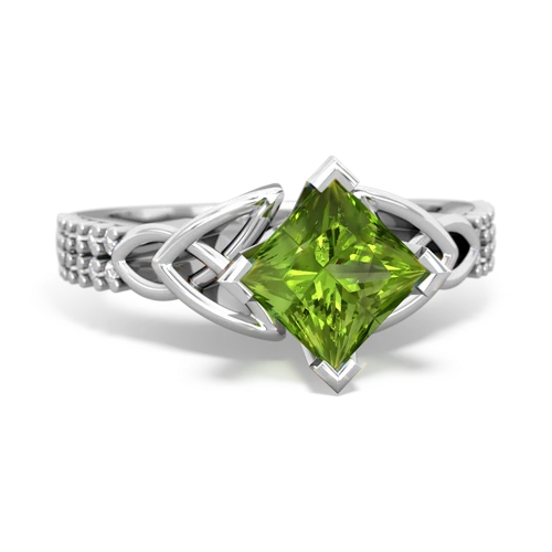 peridot engagement ring