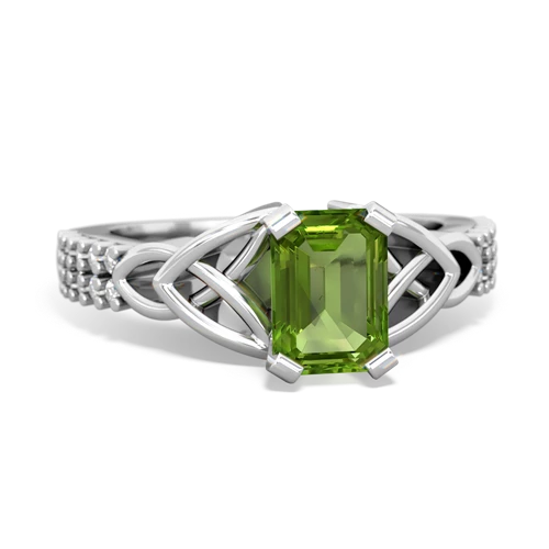 peridot engagement ring