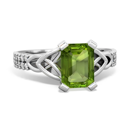 peridot engagement ring