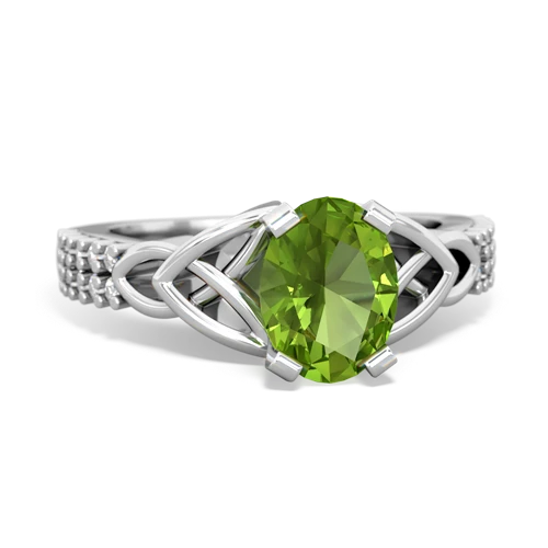 peridot engagement ring