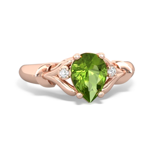 peridot filligree ring