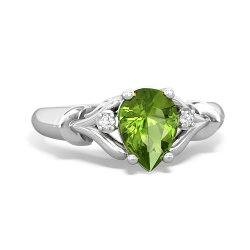 peridot filligree ring