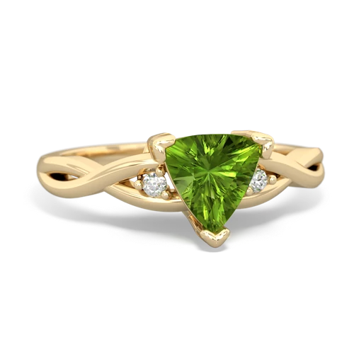 peridot filligree ring