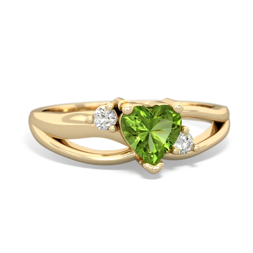 Peridot Split Band Swirl Genuine Peridot ring Ring