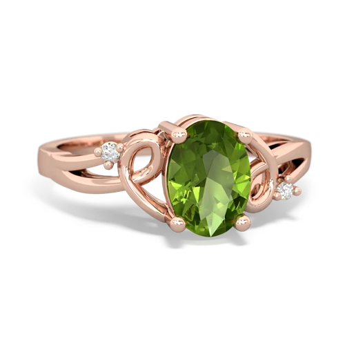 peridot filligree ring