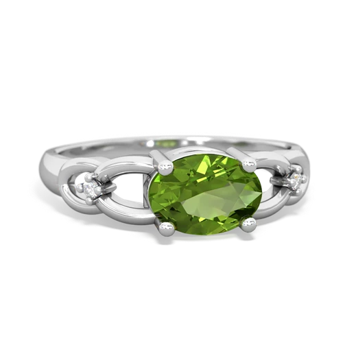 peridot filligree ring