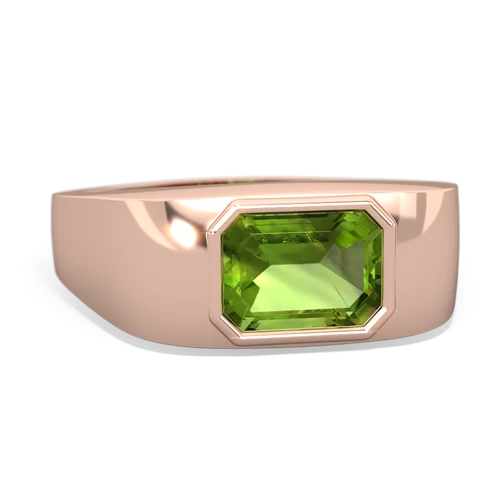 peridot mens ring