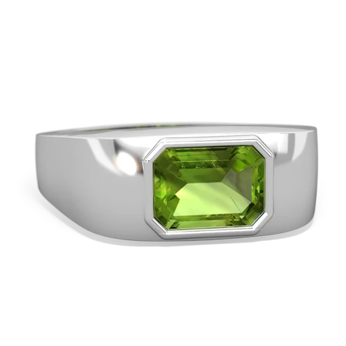 peridot mens ring