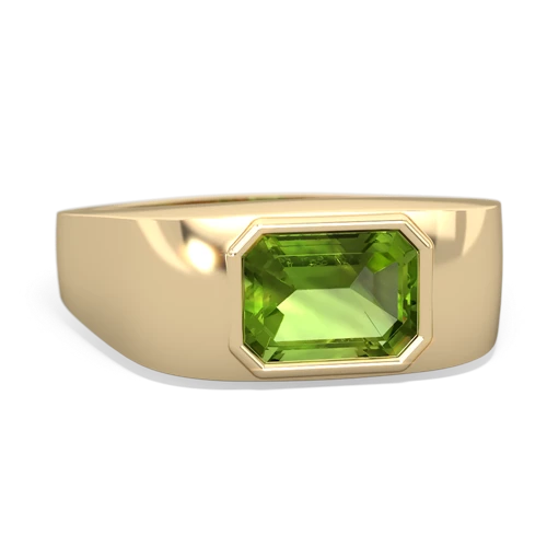 peridot mens ring