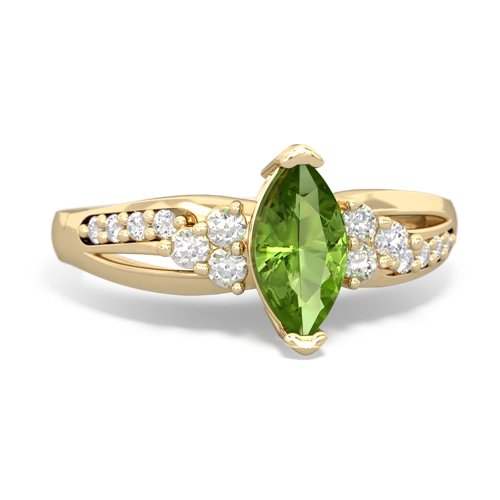 peridot modern ring