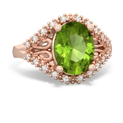 peridot modern ring