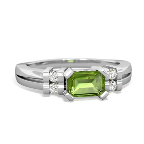 peridot modern ring