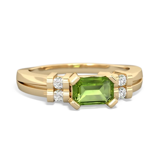 peridot modern ring