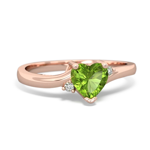 peridot petite ring