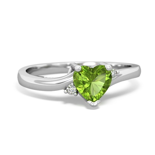 peridot petite ring