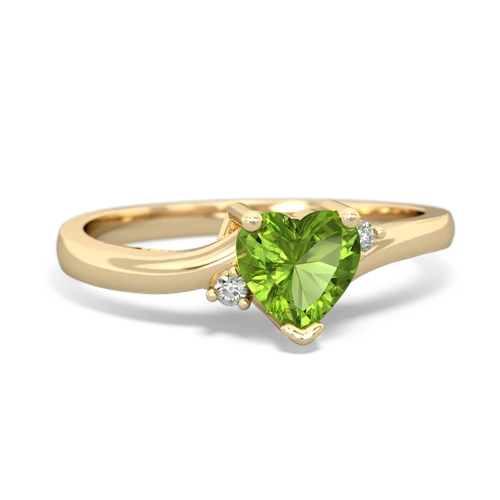 peridot petite ring