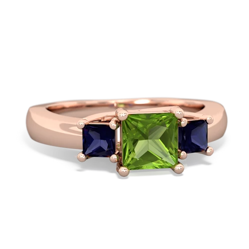 peridot-sapphire timeless ring