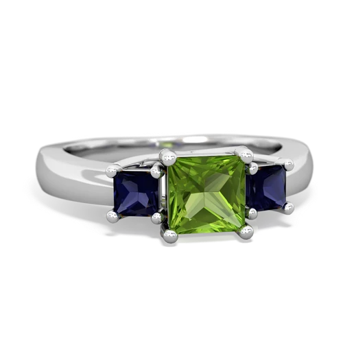 peridot-sapphire timeless ring